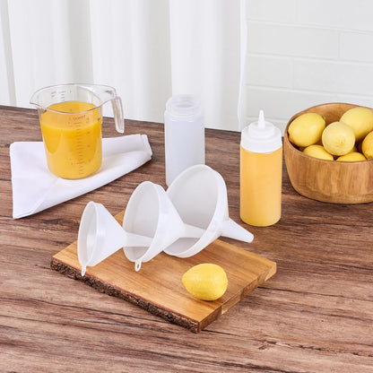 Restaurantware 8 oz White Plastic Funnel