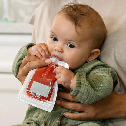 Infantino Squeeze Station for Homemade Baby Food, Pouch Filling Station for Puree Food for Babies and Toddlers, Dishwasher Safe and BPA-Free