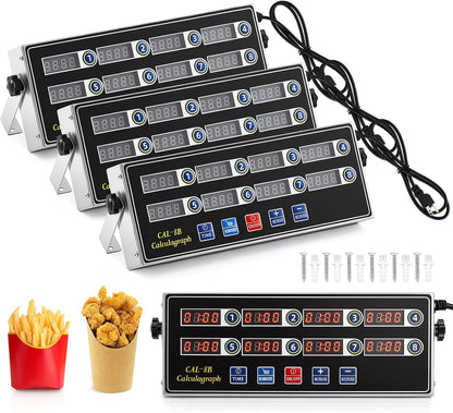 Relaxweex Commercial Digital Kitchen Timer for Cooking, 8 Channel