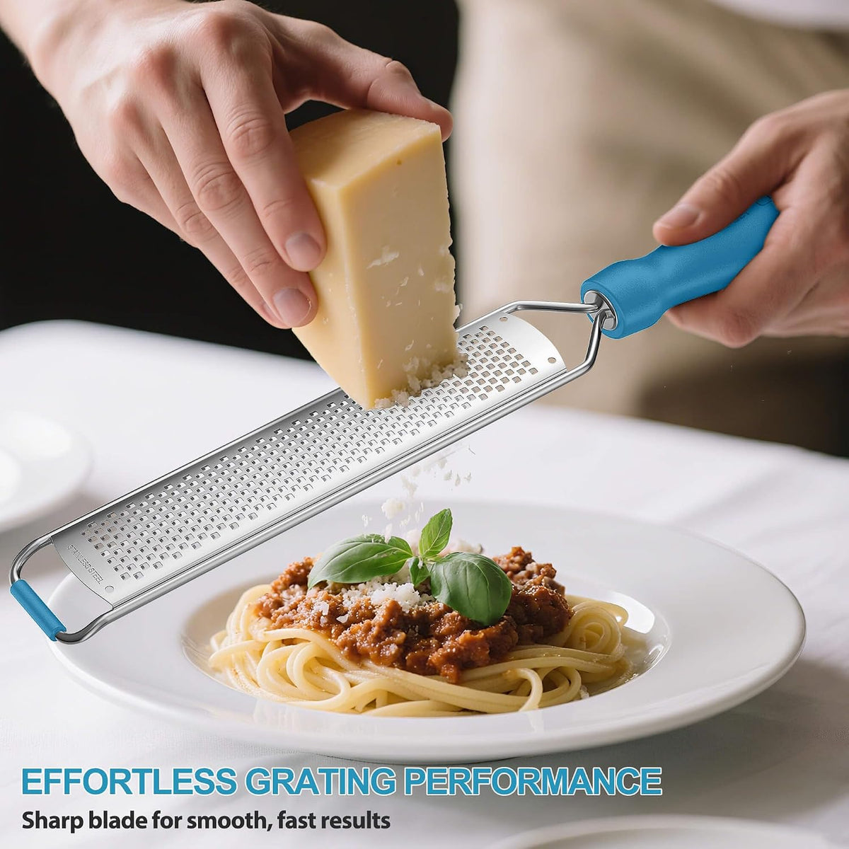 Lemon Zester Grater, Stainless Steel Zester Grater with Handle