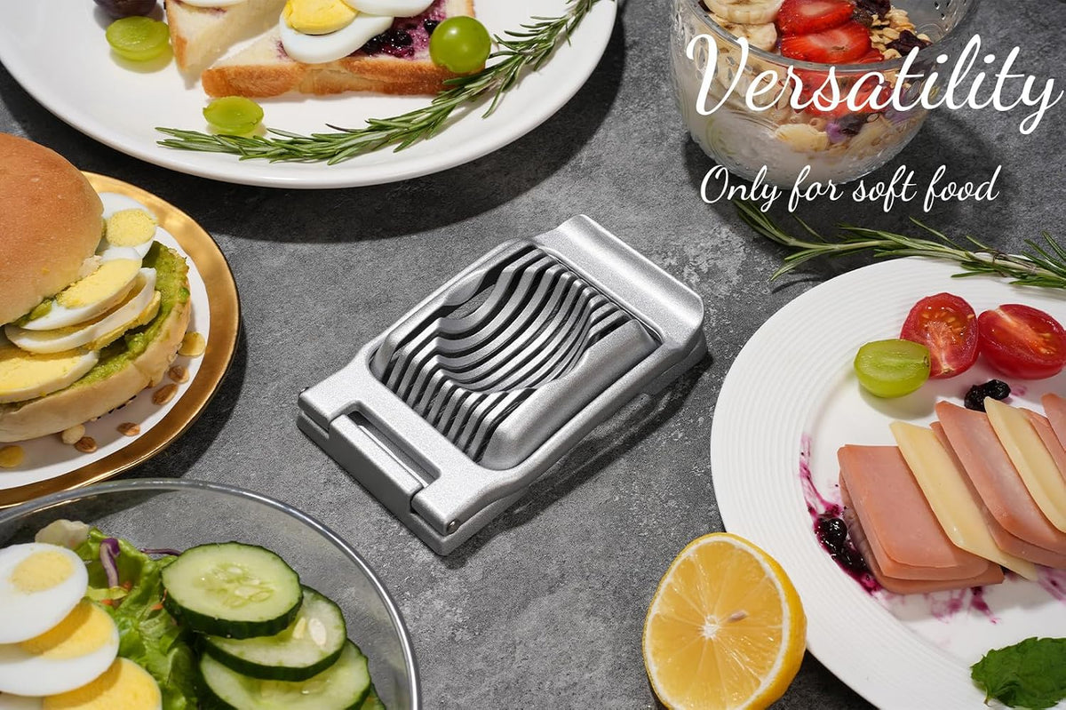 Sopito Heavy Duty Stainless Steel Wire Egg Slicer for Hard Boiled Eggs