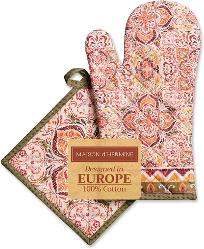 Maison d' Hermine Pot Holders 100% Cotton Potholders (8" x 8") - Colors A