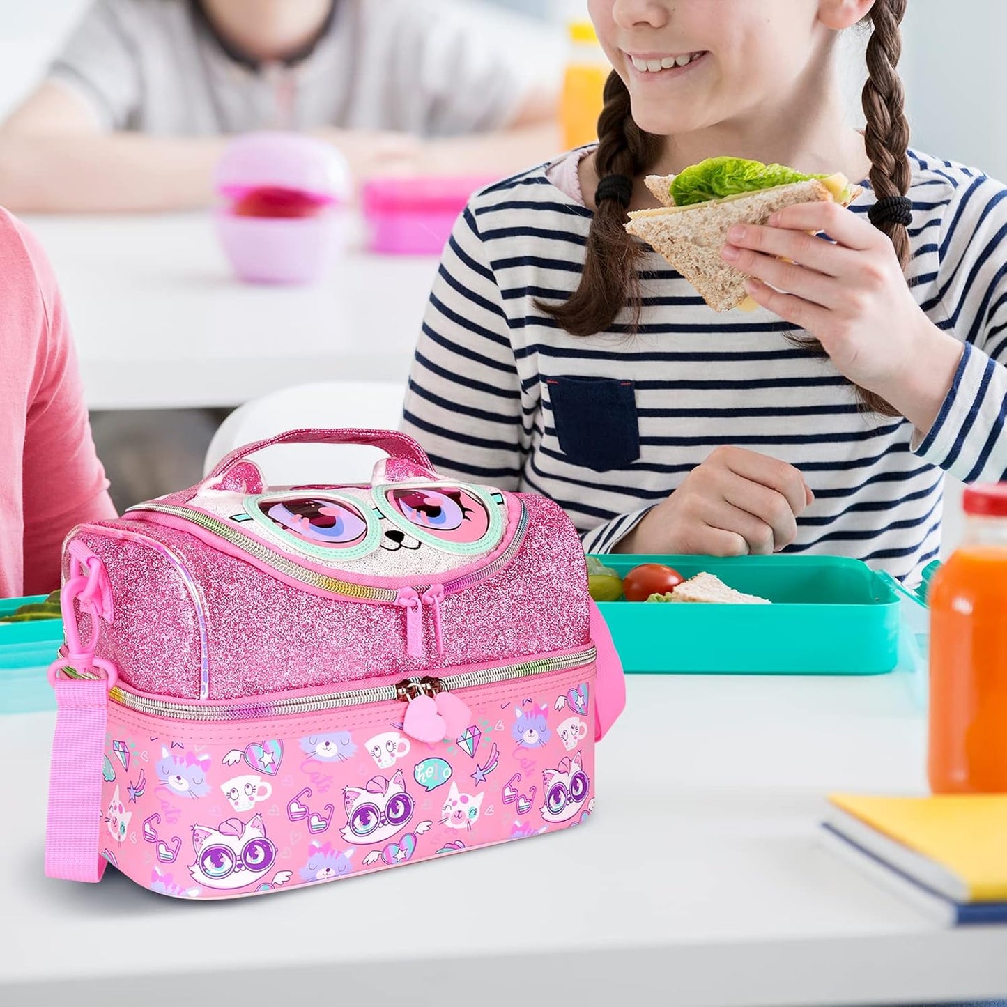 RLGPBON Lunch Bag Kids,Boys Lunch Box,Space Lunch Bag Toddler Teen Boys,School Daycare Cute Travel bags