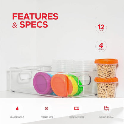 Tafura 10 Pack Leakproof Freezer Containers for Food with Twist Top Lids - 32 Oz BPA Free Reusable Plastic Soup Containers with Screw On Lids - Ideal for Meal Prep, Leftovers & Pantry Organization
