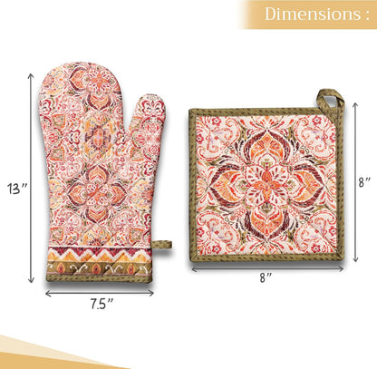 Maison d' Hermine Pot Holders 100% Cotton Potholders (8" x 8") - Colors A