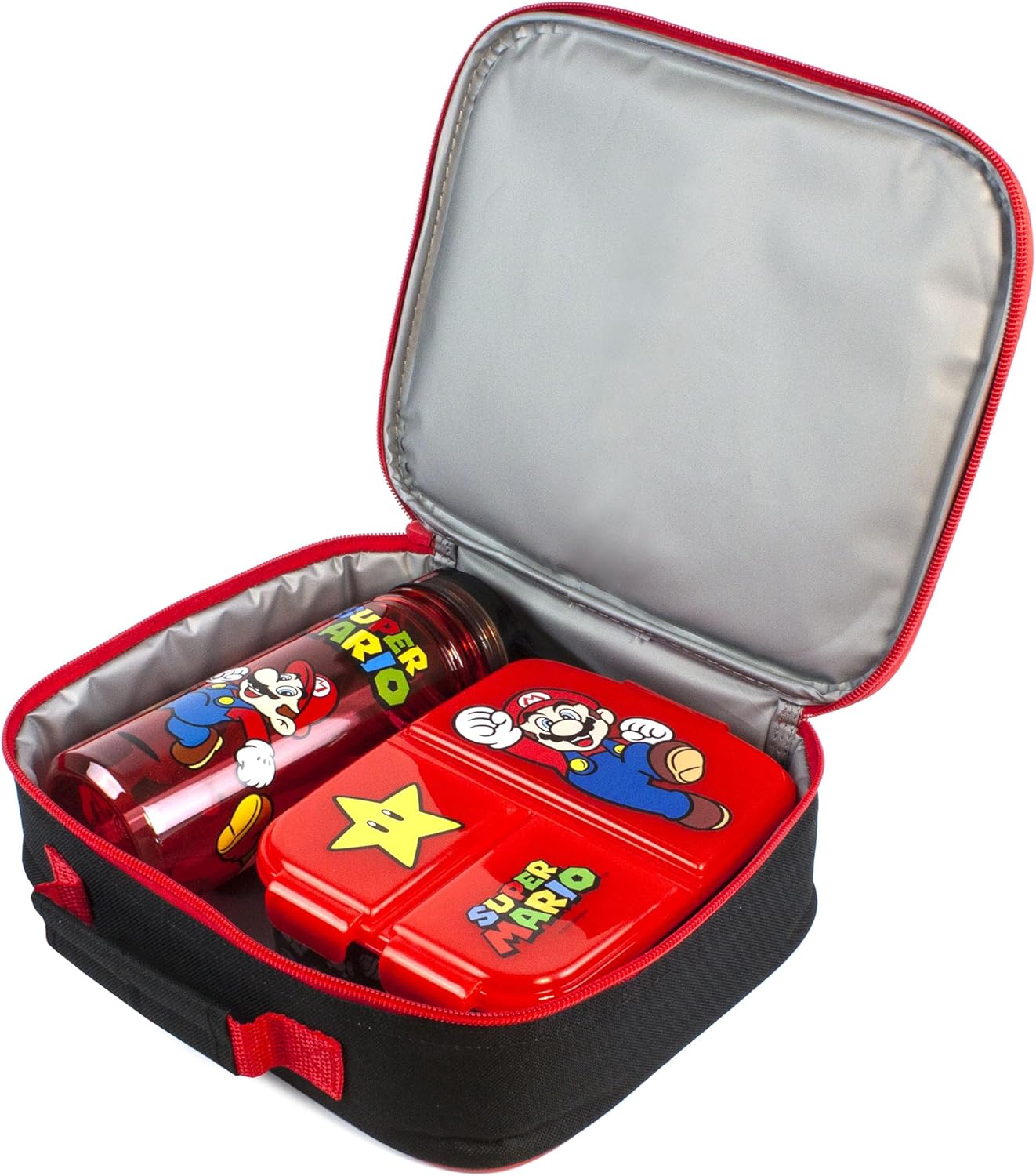 Super Mario Nintendo Kids Lunch Box Set Yoshi Food Bag BPA Free Water Bottle Snack Pot School Lunch Containers
