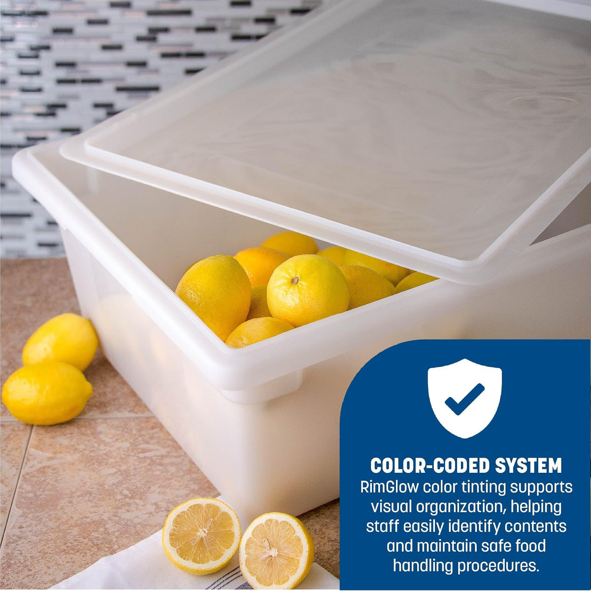 Carlisle StorPlus Storage Box, Food Container, 18 x 26 x 9, 1 Ct, White