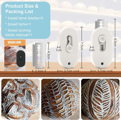 Herda Bread Lame Dough Scoring Tool, Retractable Magnetic Design