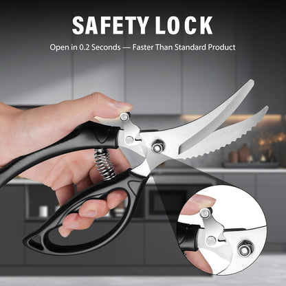 Poultry Shears Heavy Duty for Meat: Easy to Spatchcocking Kitchen Scissors