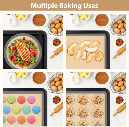 Koolstuffs Silicone Baking Mat, Nonstick and Reusable, 3 Pack