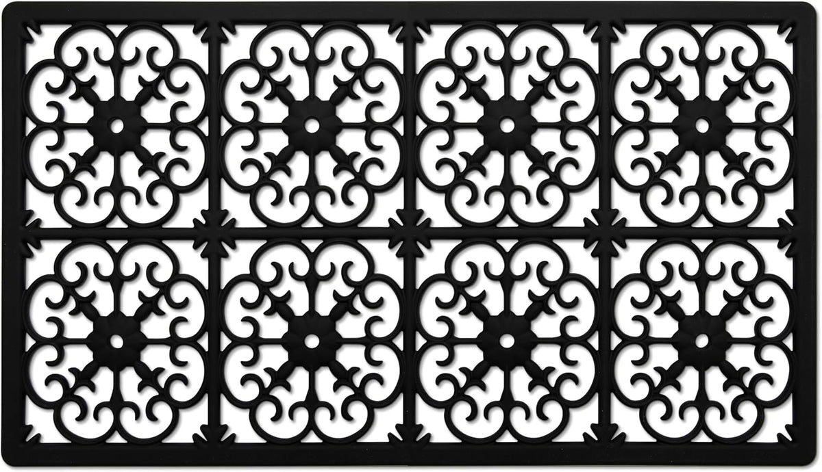 GASARÉ, Extra Large, Thick, Silicone Trivet for Hot Dishes, Pots, and Pans, Heat Resistant Mat for Countertop, Hot Pad for Kitchen, Easy to Clean, 16 x 12 x 3/8 Inches, White