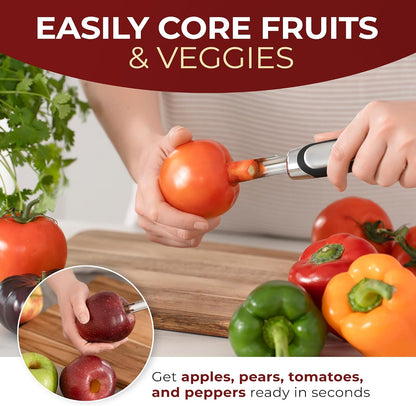 Orblue Apple Corer Tool, Heavy Duty Stainless Steel Fruit Core Extractor
