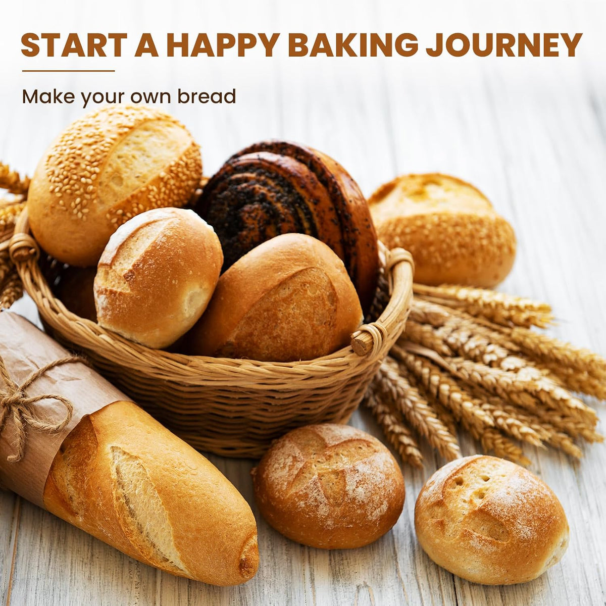 Kikcoin Banneton Bread Proofing Basket, 5 Inch Mini Banneton Basket