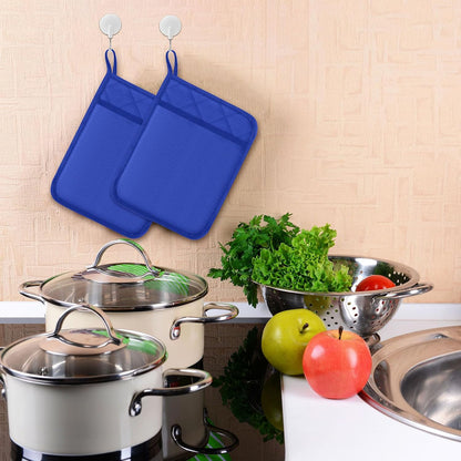 Hoolerry 7''x 9'' Sublimation Pot Holders with Pocket, Black