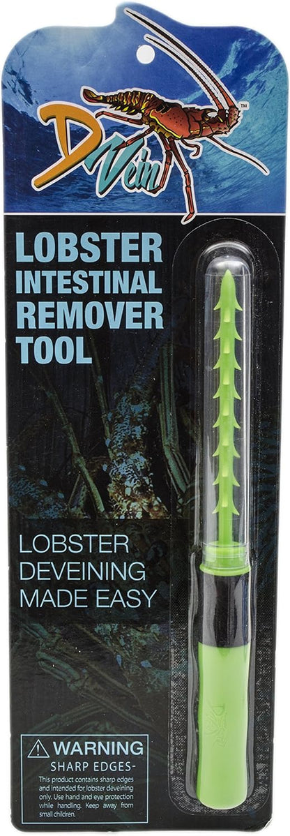 D Vein Lobster Deveiner - Simple to Use Lobster Cleaner Tool - Perfect for Divers and Lobster Lovers to Use with Lobster Crackers, Lobster Picks and Lobster Kits - Green