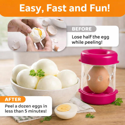 The Negg Boiled Egg Peeler - White
