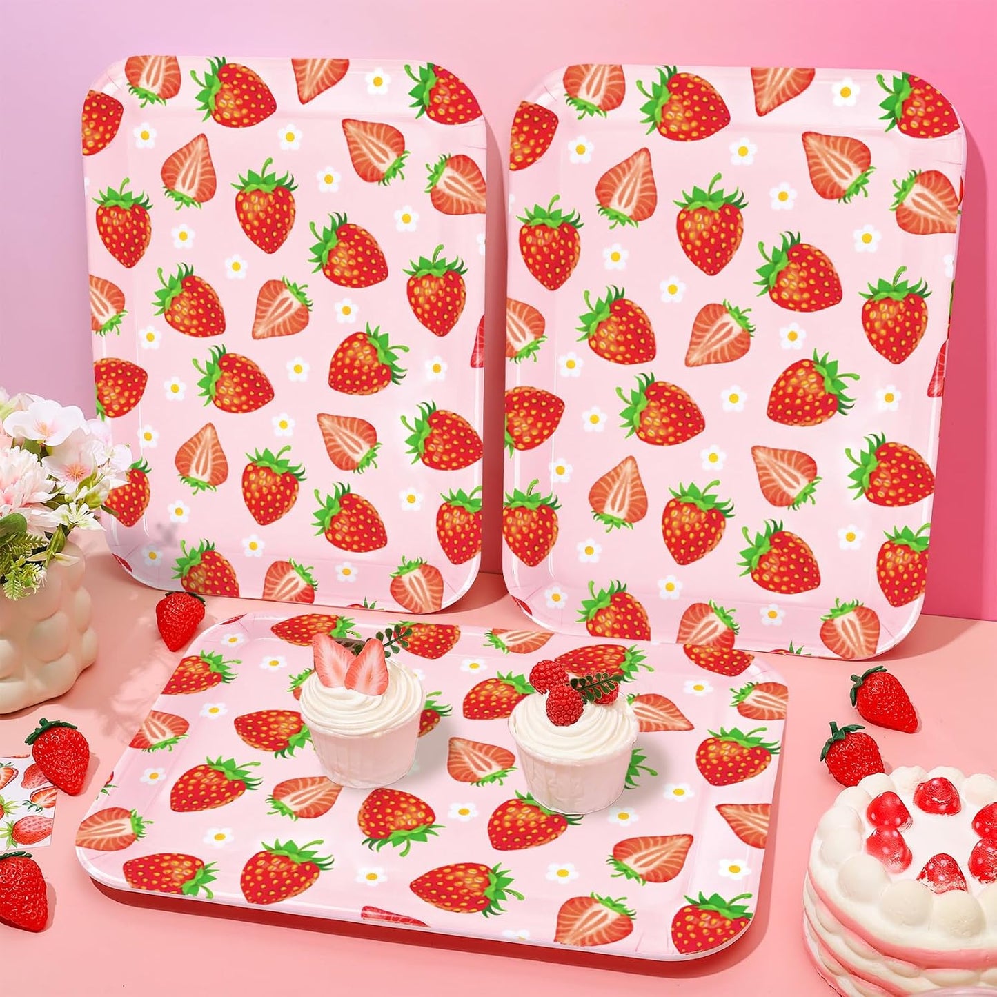 JarThenaAMCS 3Pcs Graduation Serving Trays 13 x 10 Inch Bachelor' s Hat Diploma Glitter Reusable Melamine Platter Congrats 2026 Grad Serving Dishes for Graduate Party Sharing Snacks Fruit Dessert