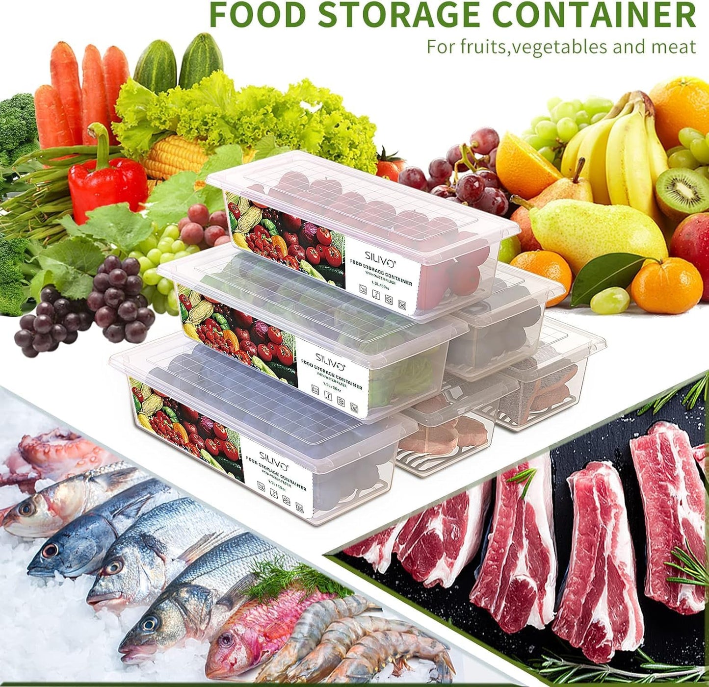 SILIVO Snackle Box Container - 9 Compartment Portable Divided Serving Tray with Lid and Handle,Clear Snack Organizer for Candy, Fruits, Nuts, Snacks - Perfect for Party, Travel and Entertaining