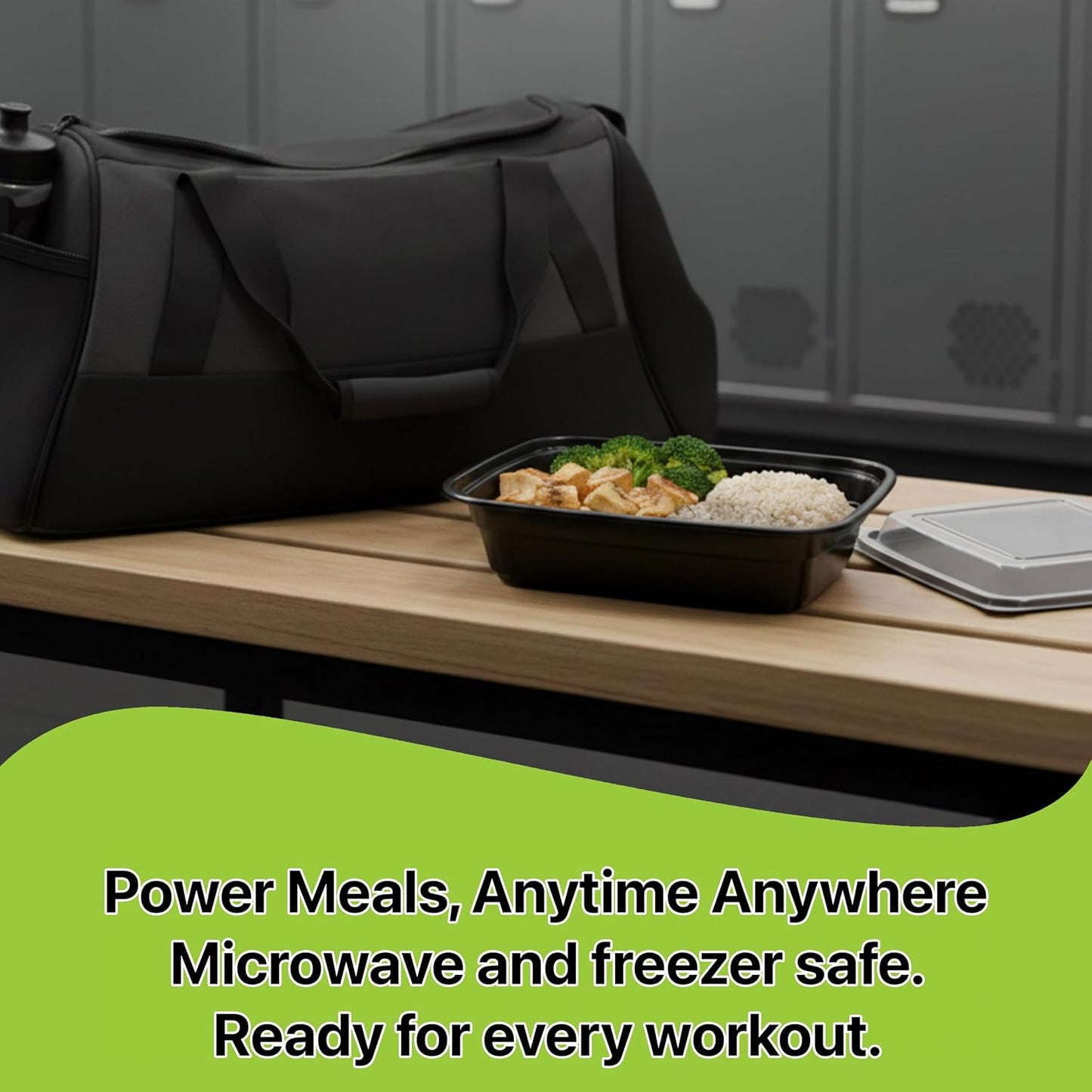 Meal Prep Containers [10 Set] 38 oz with Lids, 1 compartment, Stackable, Reusable, Leakproof, Food Safe, Microwave, Freezer & Dishwasher Safe for Food Prep Storage Bento Box (10 Set, 38 oz)