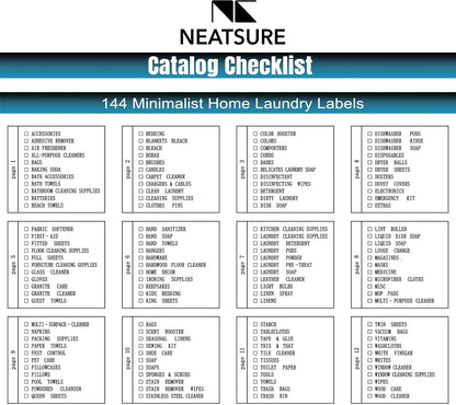 Neatsure 284 Pantry Labels with 112 Expiration Date Labels for Food Containers, Preprinted Stickers Booklet for Storage Bins, Minimalist Kitchen Labels for Organizing