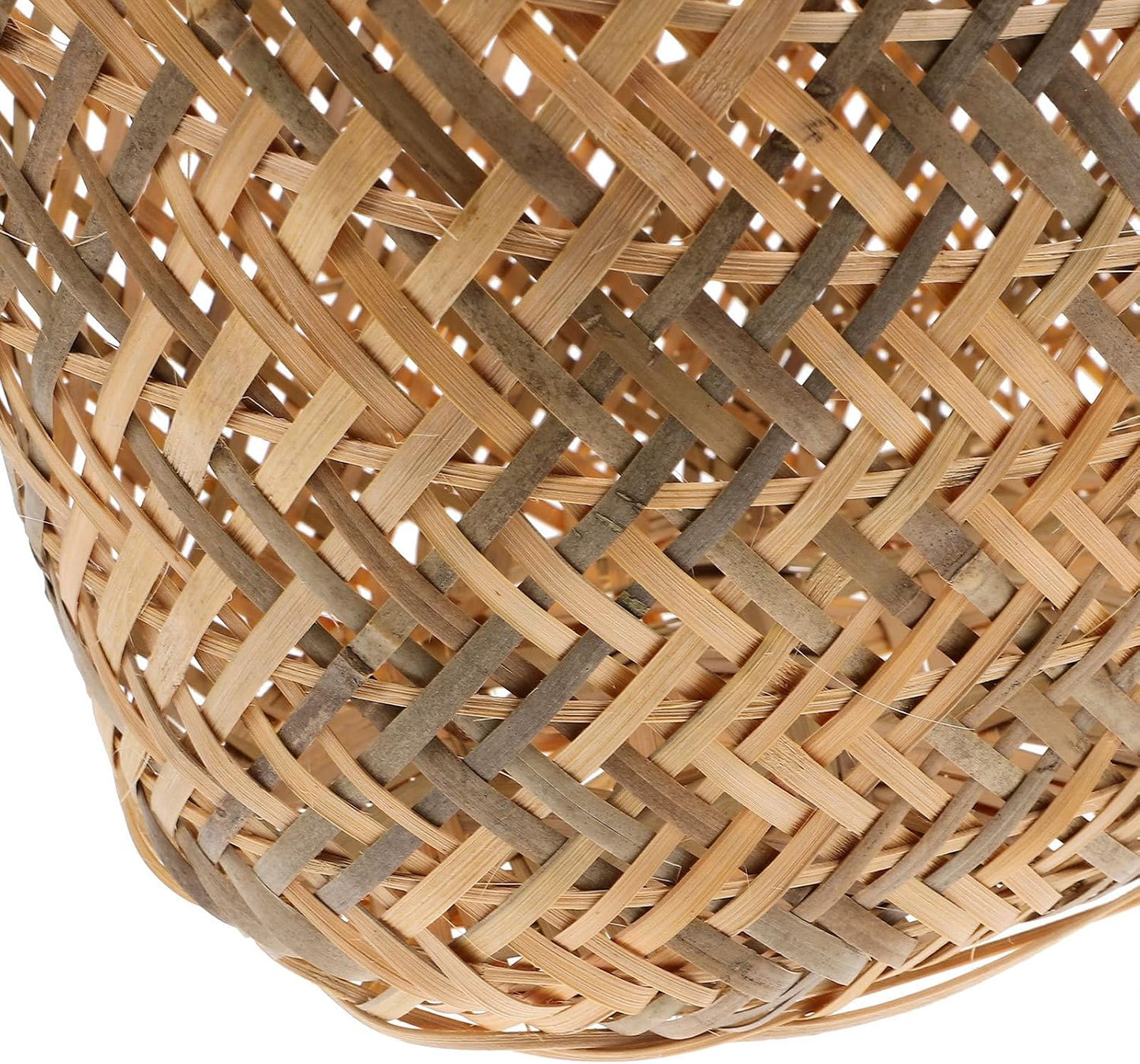Homoyoyo Hand-woven Basket Wear-resistant and Multi-functional Storage Container with Handmade Handle for Fruits and Vegetables, for Home Decor and Kitchen Organization