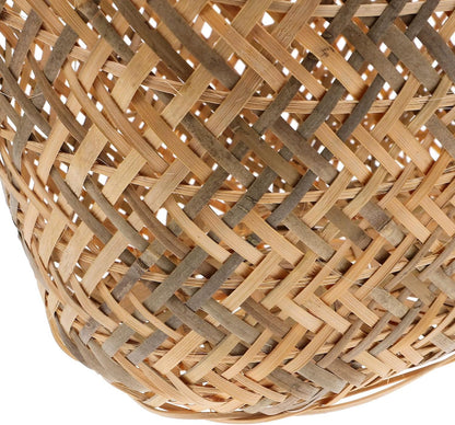 Homoyoyo Hand-woven Basket Wear-resistant and Multi-functional Storage Container with Handmade Handle for Fruits and Vegetables, for Home Decor and Kitchen Organization