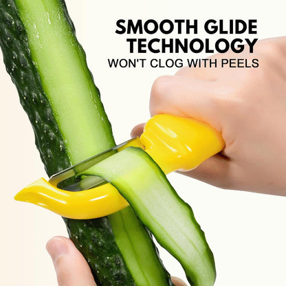 Swivel Vegetable Peeler Soft Comfort Handle Sturdy Long-Lasting Black