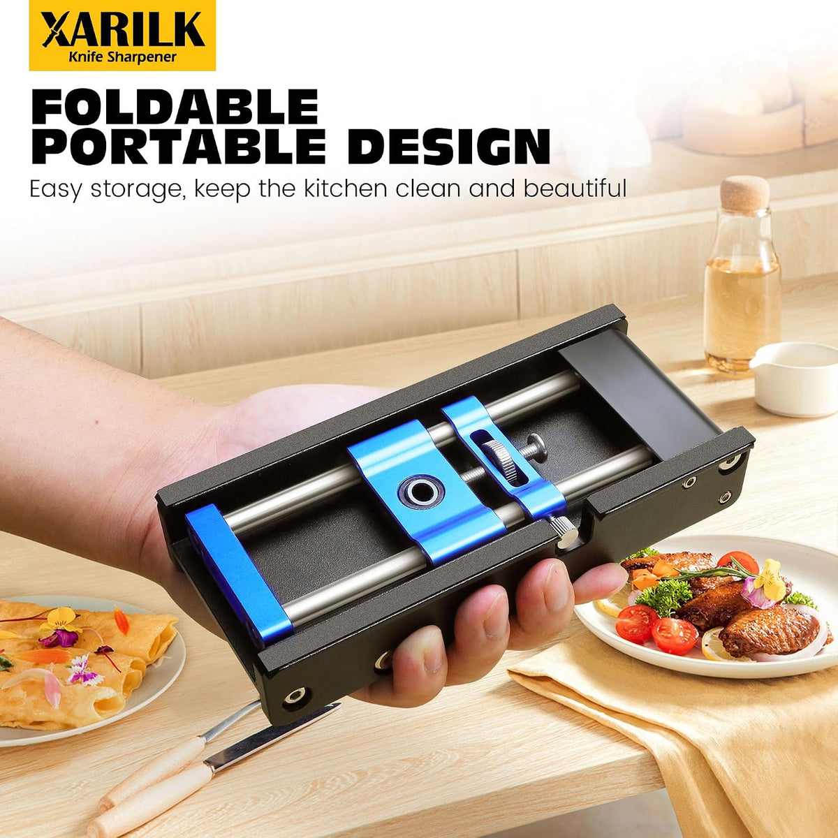Foldable Knife Sharpening System, Portable Design