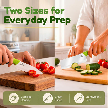 Ceramic Knife Set, 2 Piece, 6 and 4 Inch Sharp Kitchen Blades