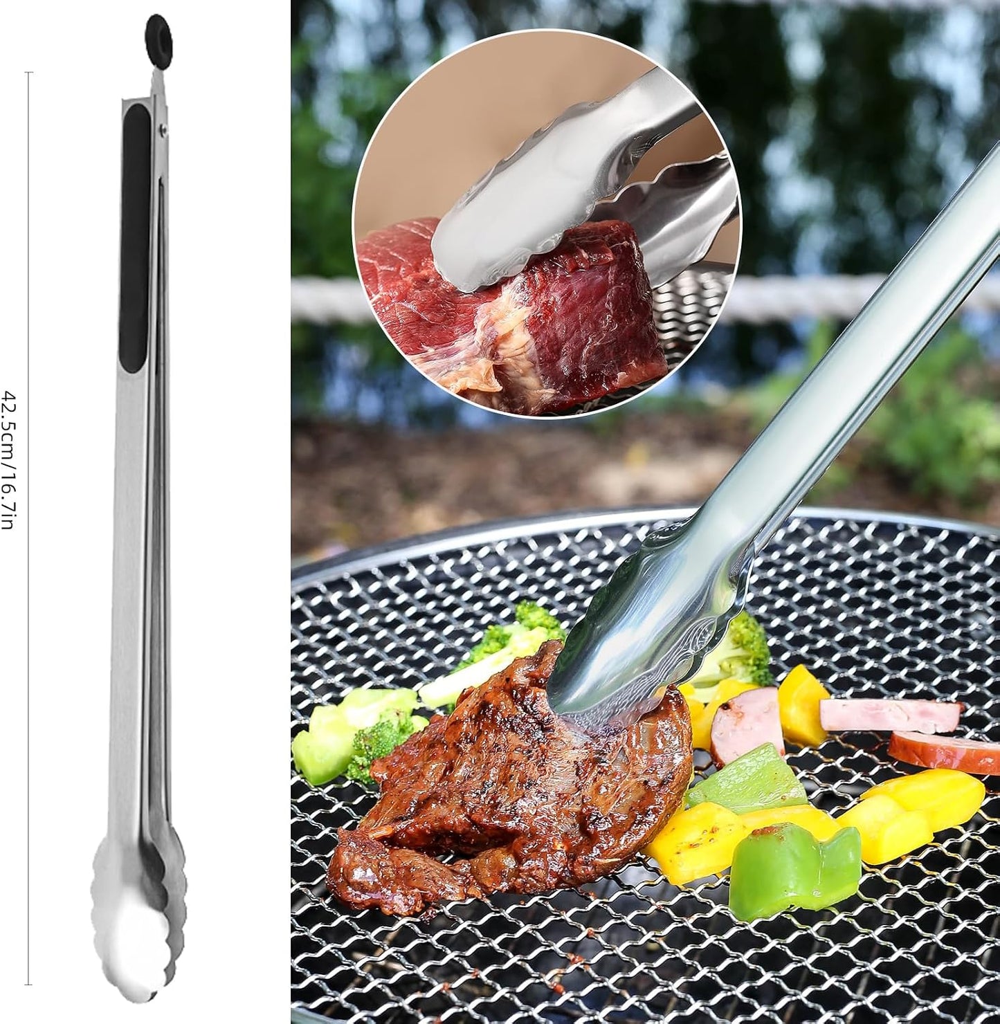 BBQ Grilling Tools Set,Stainless Steel Grilling Accessories Kit for Men Gift,13pc BBQ Grill Utensils Gift Kit with Portable Carry Bag BBQ Tools Grill Tools Set for Backyard Outdoor Grill Cooking