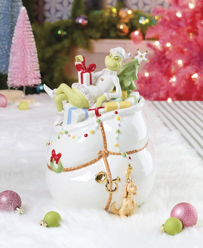 Lenox 898096 Merry Grinchmas Chip & Dip Bowl, Christmas Dishes, Festive Holiday Serveware