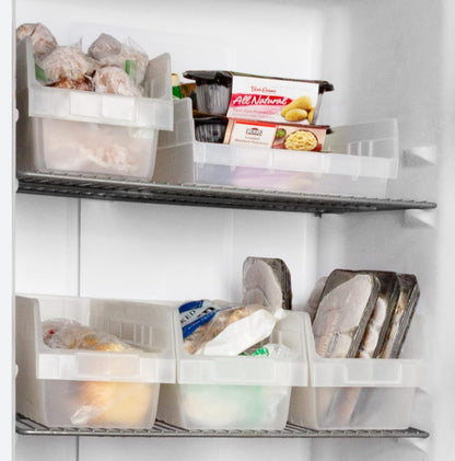 Akro-Mils 30098 ShelfMax Plastic Nesting Shelf Bin Box, 18-Inch Length x 6.75-Inch Width x 6-Inch Height, Clear (10-Pack)
