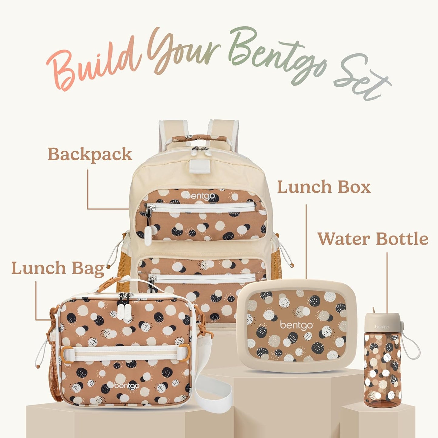 Bentgo Kids Lunch Bag - Durable, Double-Insulated Lunch Bag for Kids 3+; Holds Lunch Box, Water Bottle, & Snacks; Easy-Clean Water-Resistant Fabric & Multiple Zippered Pockets (Mermaid)