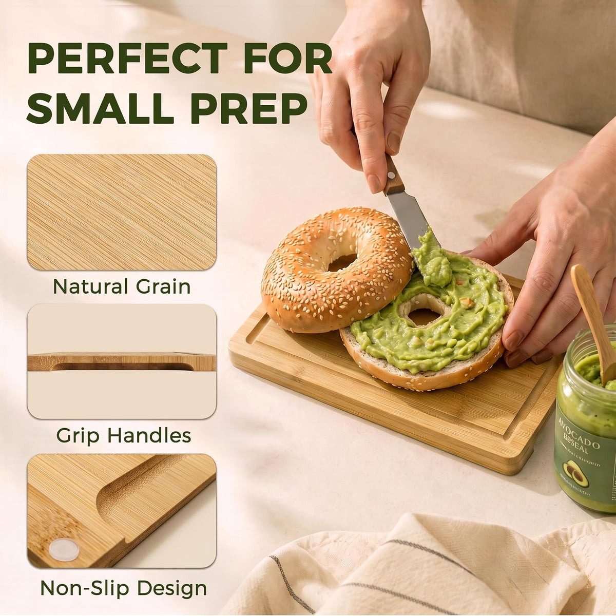 Kikcoin 17"×11" Bamboo Cutting Boards for Kitchen, Knife-Friendly Food Grade Wooden Cutting Boards for Kitchen, Charcuterie, Extra Large Chopping Boards with Deep Juice Groove, Reversible, Natural