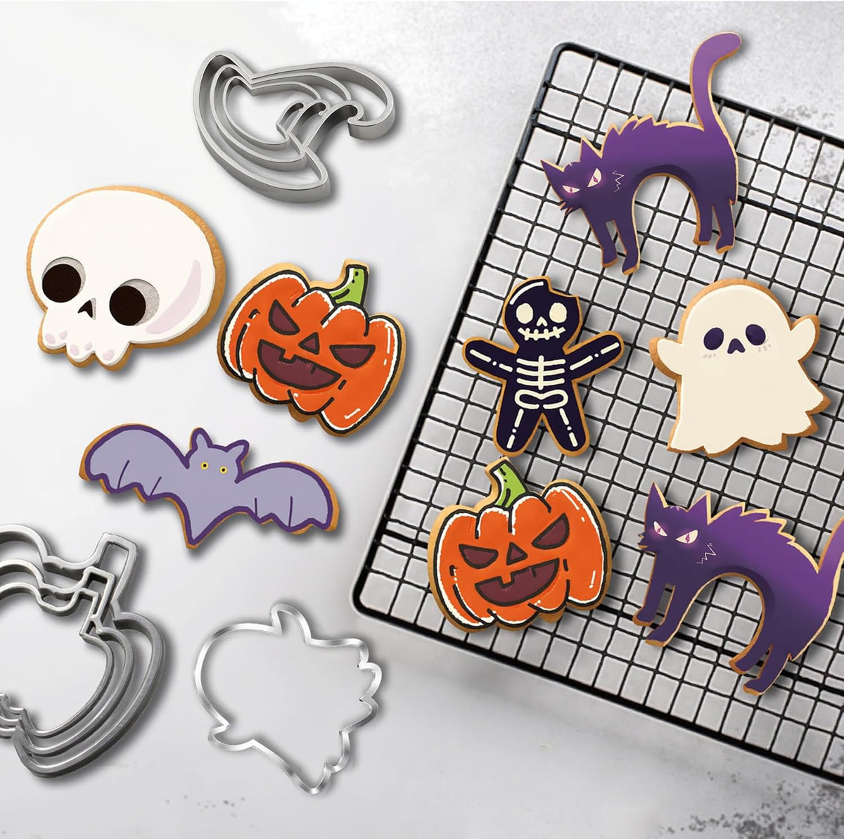 Fall Thanksgiving Cookie Cutters - 7PCS Stainless Steel Biscuit Molds