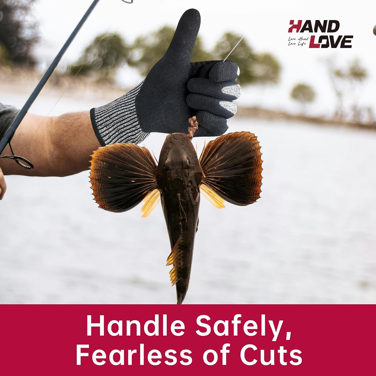 HandLove Cut Resistant Gloves – ANSI A9 Cut Proof Safety Work Gloves | Sandy Nitrile Anti-Slip, Touchscreen, Durable, PFAS Free | Wood Carving, Gardening, Glass Cutting, Car Repair – Yellow,1Pair,M