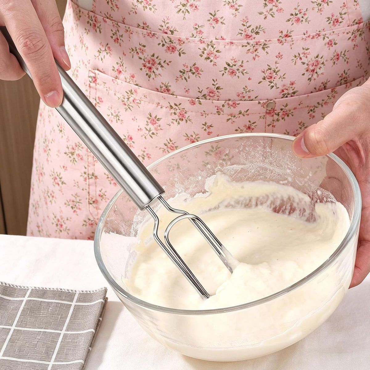 Danish Dough Whisk, 12 Inch Stainless Steel