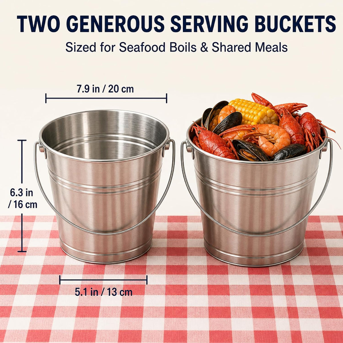 Seafood Boil Party Supplies, 23pc Crab Boil Tools Set, Tablecloth