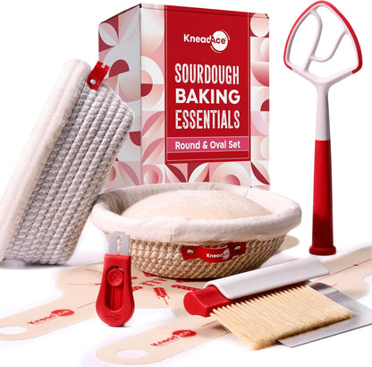 KneadAce Essential Sourdough Starter Kit - Artisan Bread Baking Tools