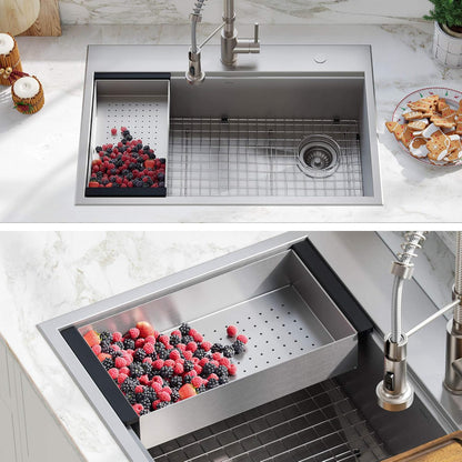 Kraus Stainless Steel 16.75 in Workstation Kitchen Sink Colander CS-6
