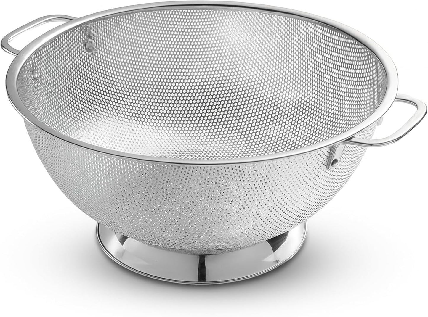 Bellemain 3 Qt Metal Colander with Handle | Pasta, Spaghetti, Berry, Fruit, Vegetable, Kitchen Food Strainer Basket | 18/8 Stainless Steel Colander Bowl | Pot Drainer for Cooking, Sifter Strainer