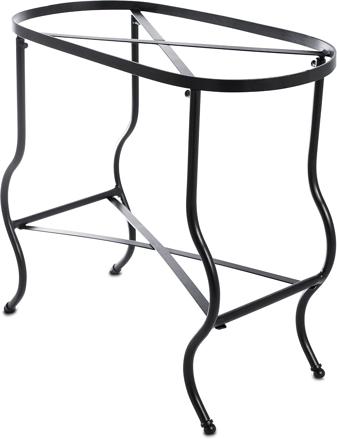 BIRDROCK Home Stainless Steel Beverage Tub with Stand - Bottom Tray - Ice Bucket - Party Drink Holder - Wooden Handles - Outdoor or Indoor Use - Free Standing
