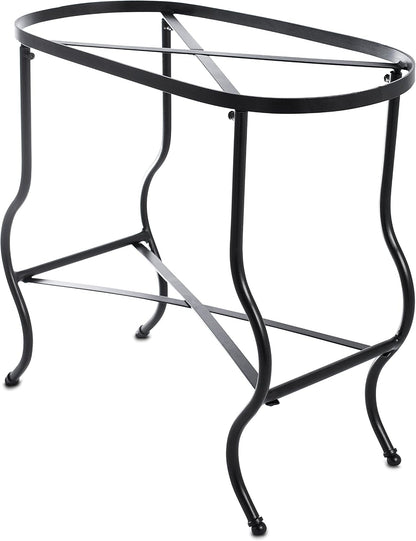 BIRDROCK Home Stainless Steel Beverage Tub with Stand - Bottom Tray - Ice Bucket - Party Drink Holder - Wooden Handles - Outdoor or Indoor Use - Free Standing