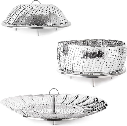 BergHOFF Stainless Steel Steamer Basket, Silver