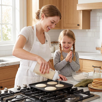2PS Pancake Batter Bottle Dispenser & Mixer with Whisk Ball