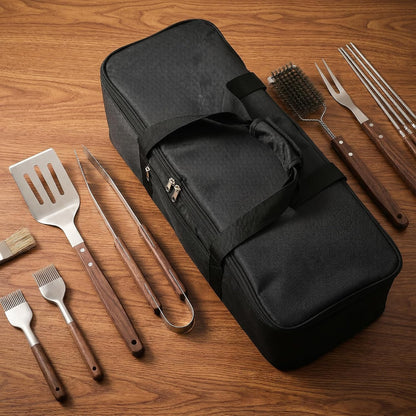 Grill Tool Storage Bag, 23.6" x9.8 x7.9 Large Capacity Grill Accessory Storage, Heavy-Duty Grills Utensil Storages with Pockets, Outdoor BBQ Utensil Holder, Grilling Tools Storages for Camping Picnic