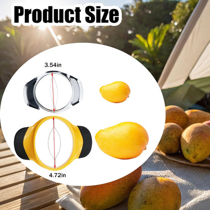 PCTC 2 Pack Mango Slicer Stainless Steel Fruit Tool