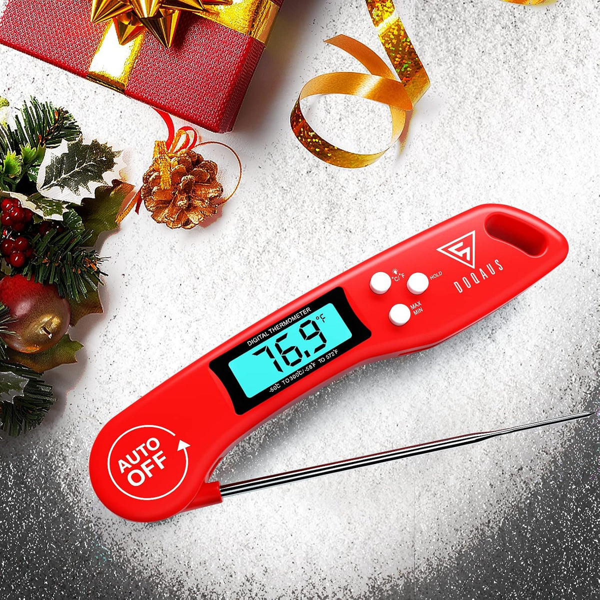 DOQAUS Meat Thermometer Digital – Instant Read Food Thermometer for Cooking