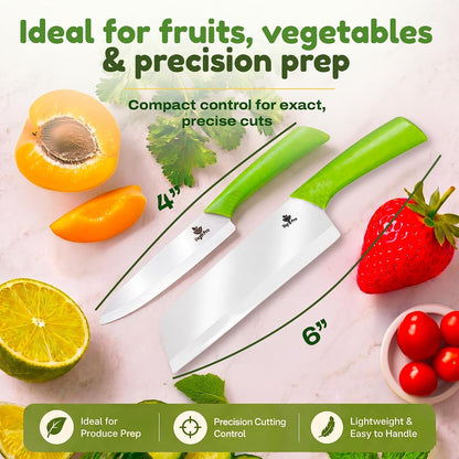 Ceramic Knife Set, 2 Piece, 6 and 4 Inch Sharp Kitchen Blades