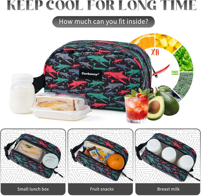 Cerbonny Freezable Cooler Bag for Work/School Travel - Mini Insulated Bag Fit For Yogurt